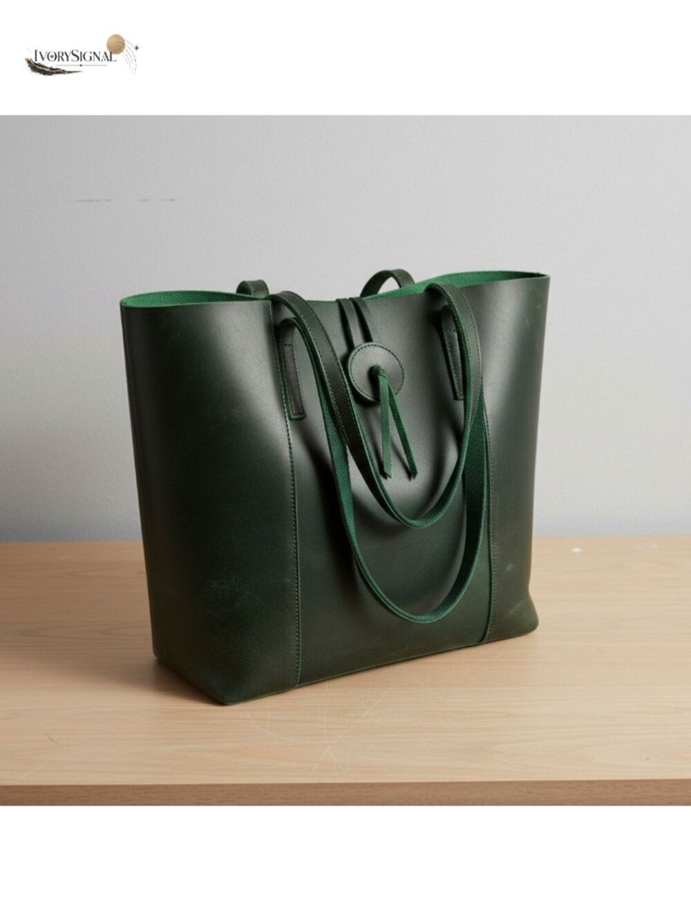Vintage Genuine Leather Tote Bag Women Large Shoulder Purse Laptop